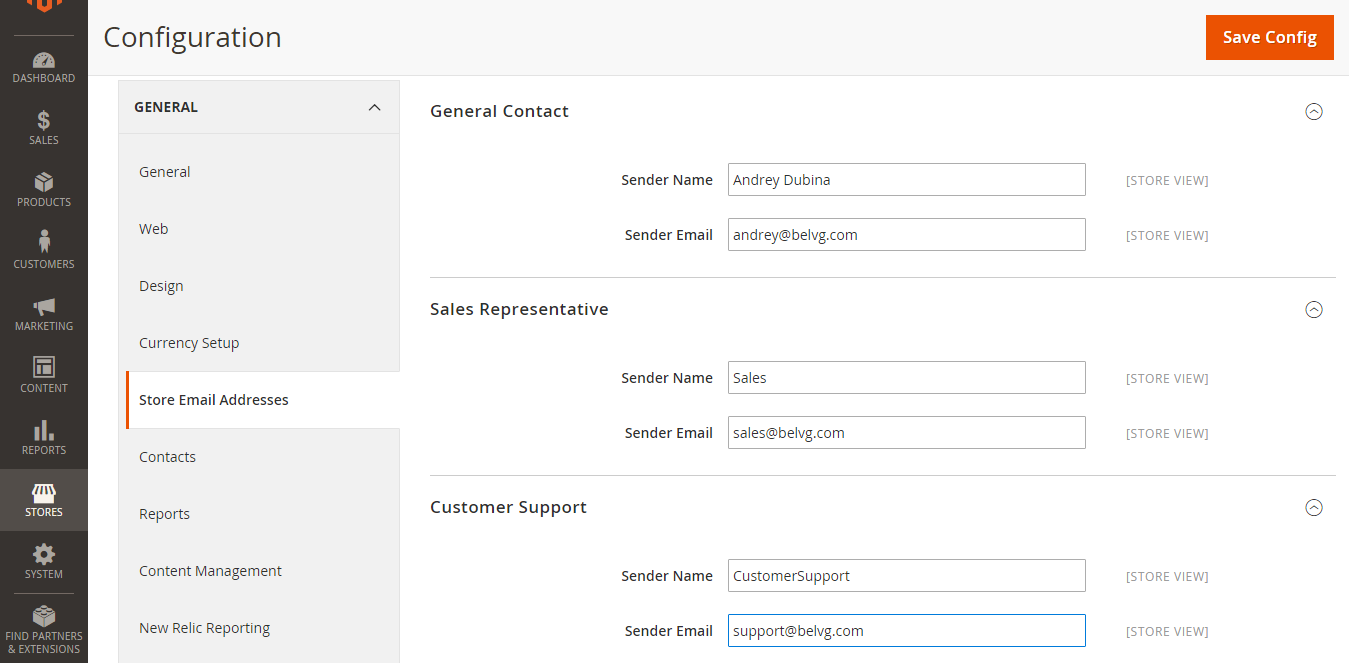 How to Configure Emails in Magento 2.0