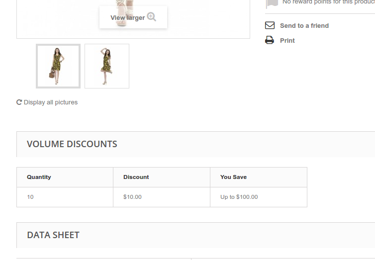How to Add Product Combinations Involving the Use of Discount System on a Product Page in PrestaShop