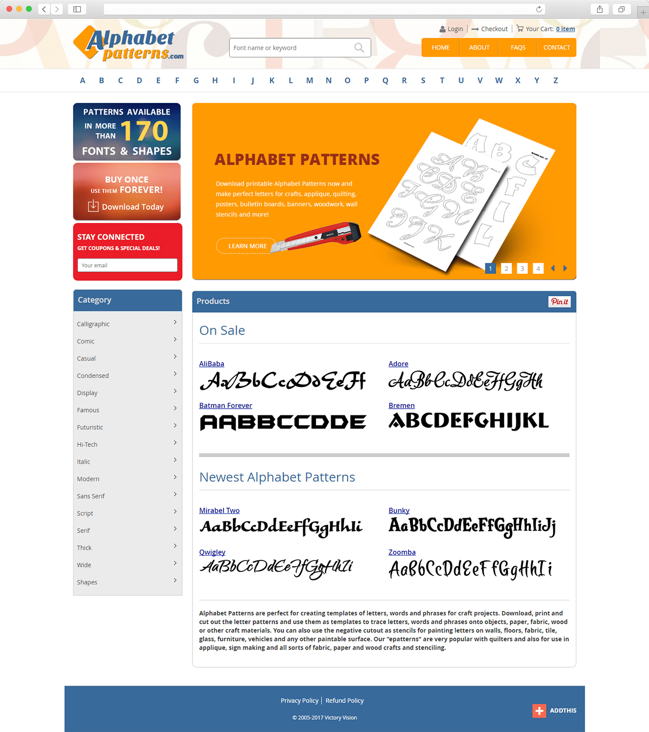 Our Works: Alphabetpatterns.com 