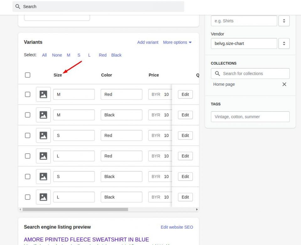 How To Add Shopify Size Chart Belvg Blog