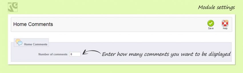 Prestashop Home comments Module settings Prestashop Home comments Module settings