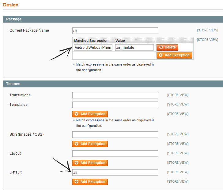 Themes in Magento