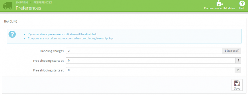 Zone-Based Shipping Limitations and Choices in Prestashop