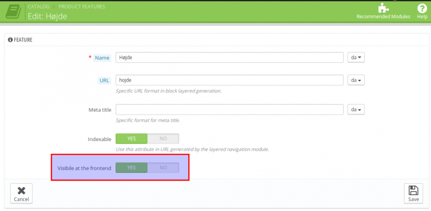 2Features Visibility in Prestashop 850x416