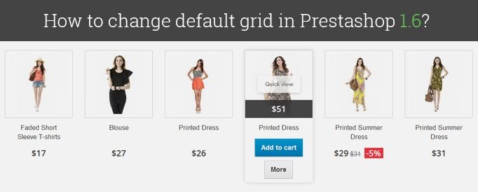 How to Change Default Grid in Prestashop 1.6 – 1.7