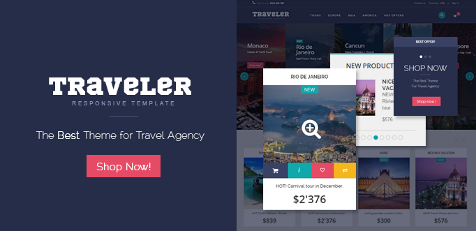 Big Day Release: Traveler Prestashop 1.6 Responsive Theme