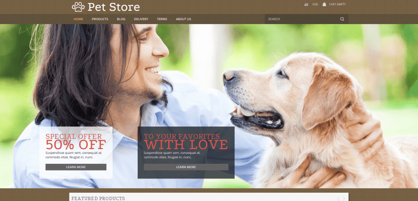 8Pets Store 850x410