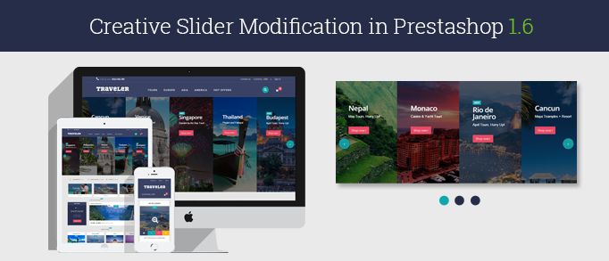 Creative Slider Modification in Prestashop 1.6