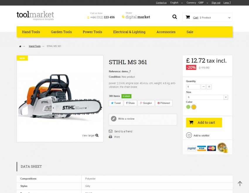 7Tools Market Prestashop 1.6 850x658