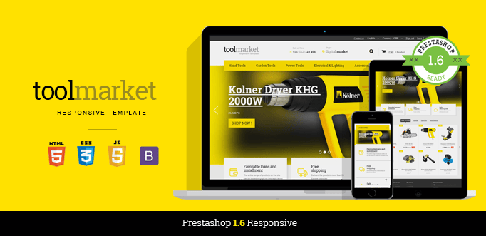 Big Day Release: Tools Market Prestashop 1.6 Responsive Theme