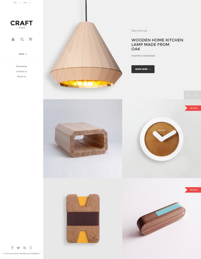 Big Day Release: Craft Prestashop 1.6 Responsive Template 1Craft Prestashop 1.6 850x1096
