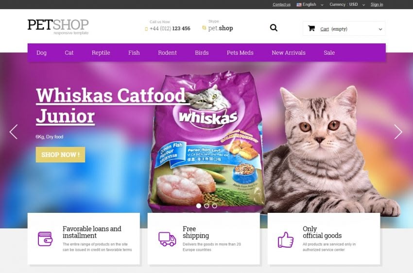 Big Day Release: Pet Shop Prestashop 1.6 Responsive Template 2 Pet Shop 850x563
