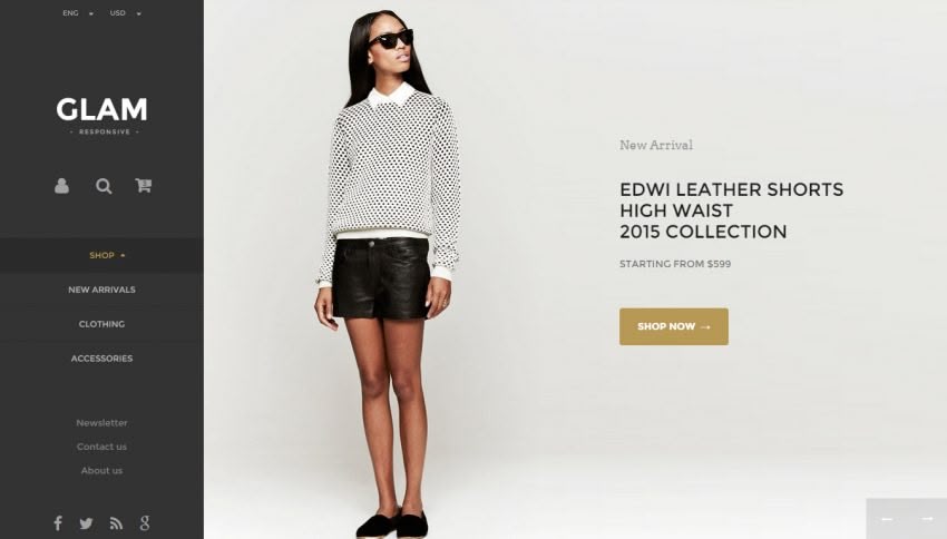 Glam Prestashop 1.6 Responsive Template