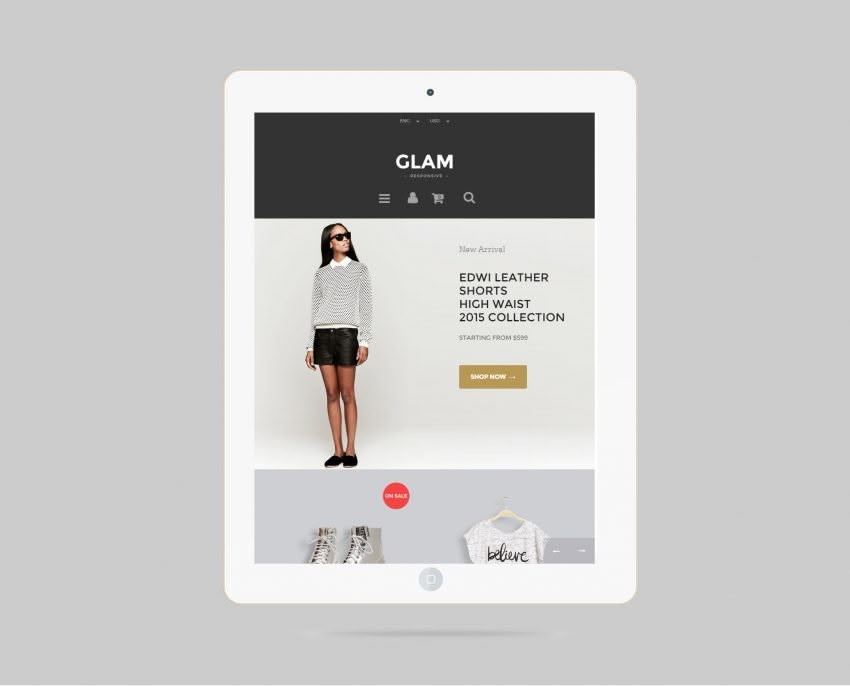 Glam Prestashop 1.6 Responsive Template