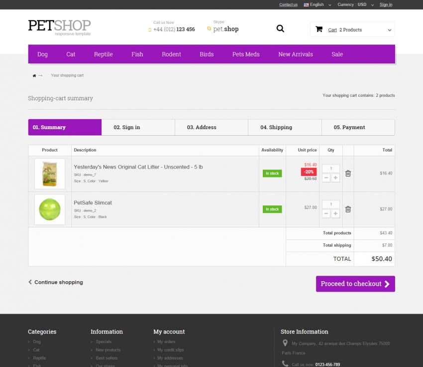 Big Day Release: Pet Shop Prestashop 1.6 Responsive Template 8 Pet Shop 850x736