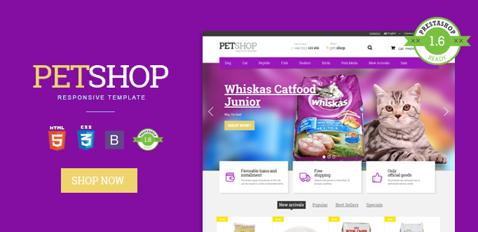 Big Day Release: Pet Shop Prestashop 1.6 Responsive Template