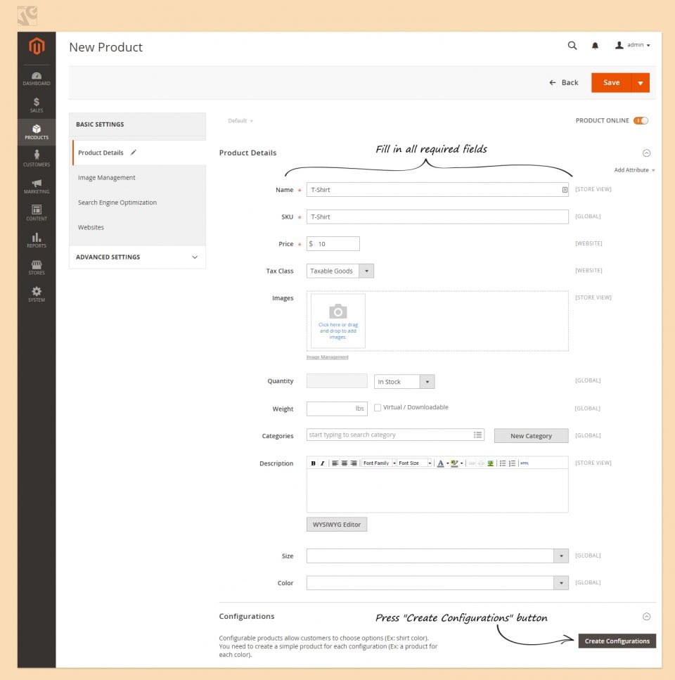 How to Create a Configurable Product in Magento 2.0 | BelVG Blog