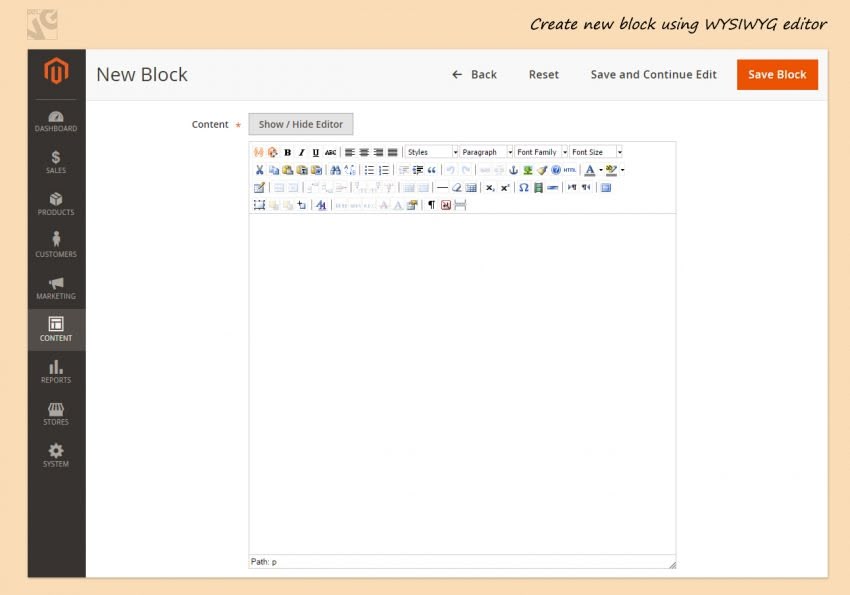 How to Create a CMS Static Block in Magento 2.0 screen 41 850x595