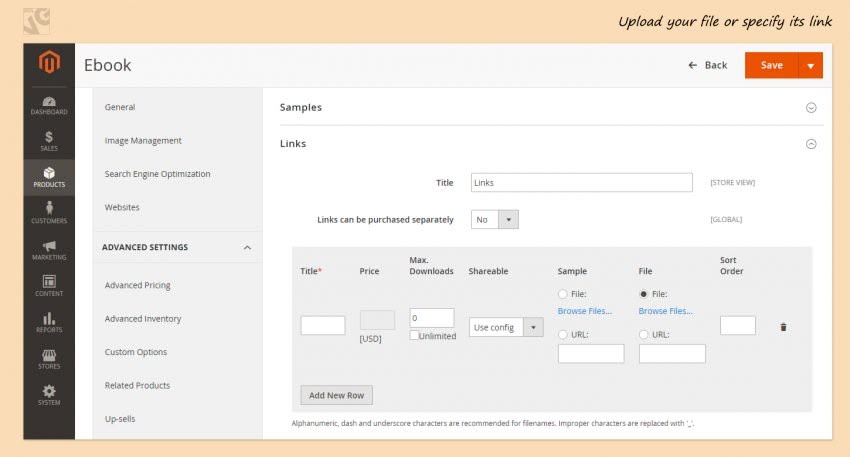 Downloadable Products in Magento 2.0 screen 5 850x457