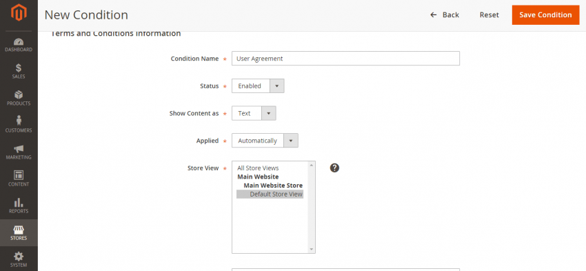 Terms and Conditions in Magento 2.0