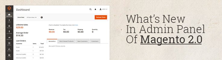What’s New in Admin Panel of Magento 2.0