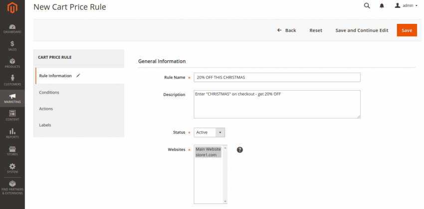 Promocode Discount in Magento 2.0