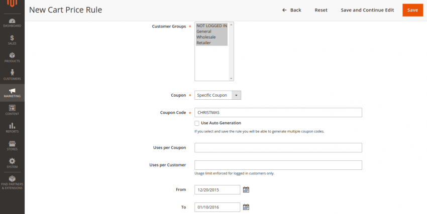 Promocode Discount in Magento 2.0 Promocode Discount in Magento 2.0