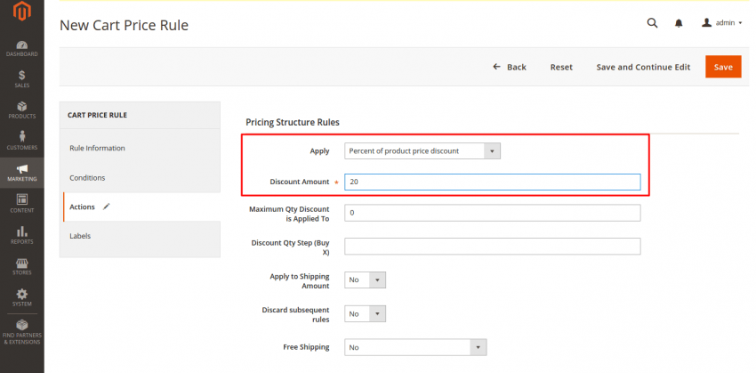 Promocode Discount in Magento 2.0