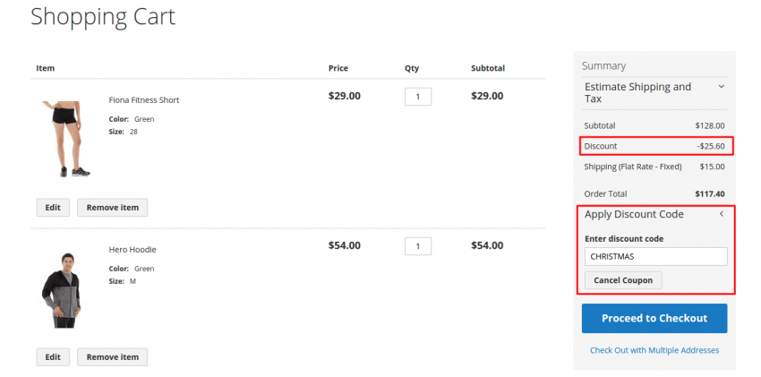 Promocode Discount in Magento 2.0