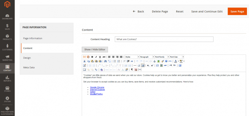 How to Configure & Edit Cookies in Magento 2 Cookies in Magento 2.0