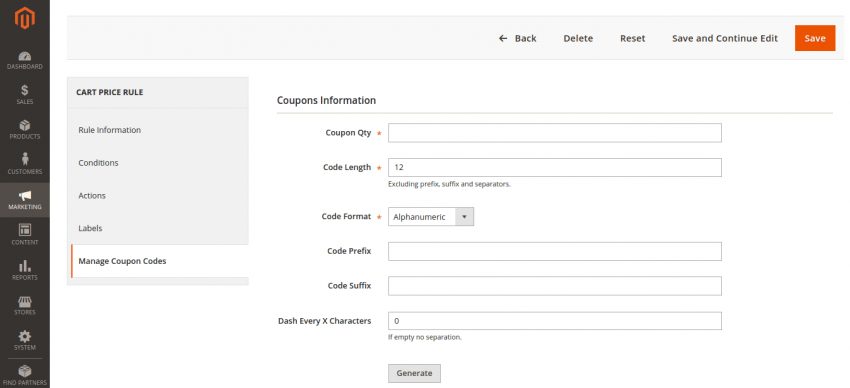 Auto-Generation of Coupon Codes in Magento 2.0 Auto-Generation of Coupon Codes in Magento 2.0