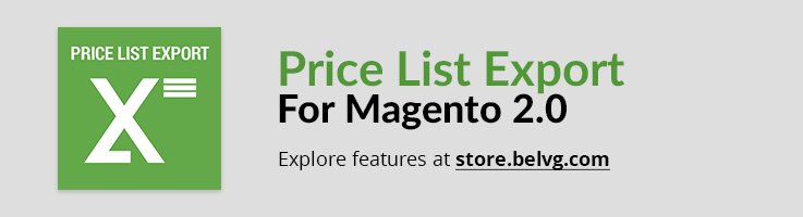 Big Day Release: Price List Export for Magento 2.0