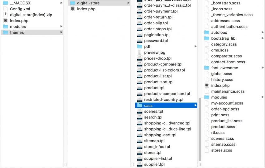 Using Sass in Prestashop 1.6 Theme