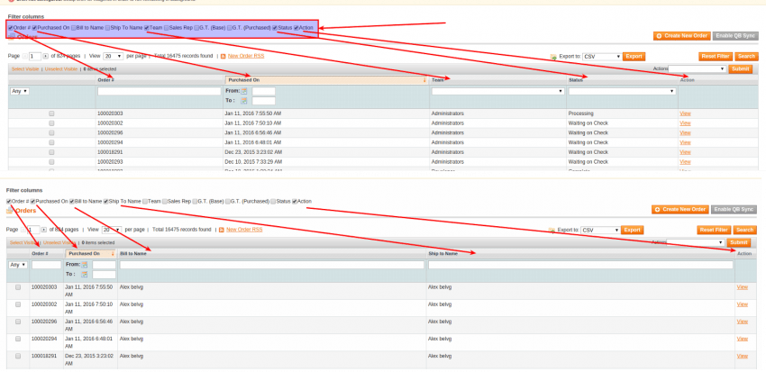 How to Manage Displaying of Sales Order Grid Columns in Magento