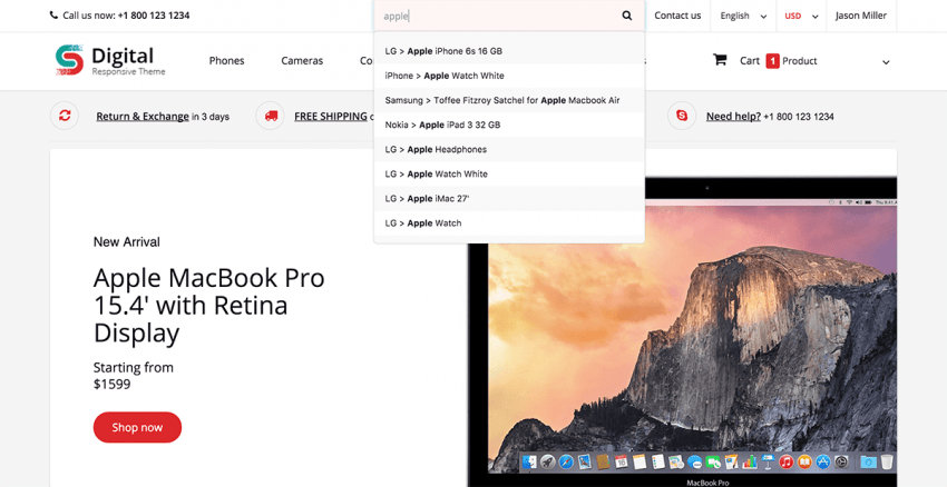 Digital Store Responsive Prestashop 1.6 Theme