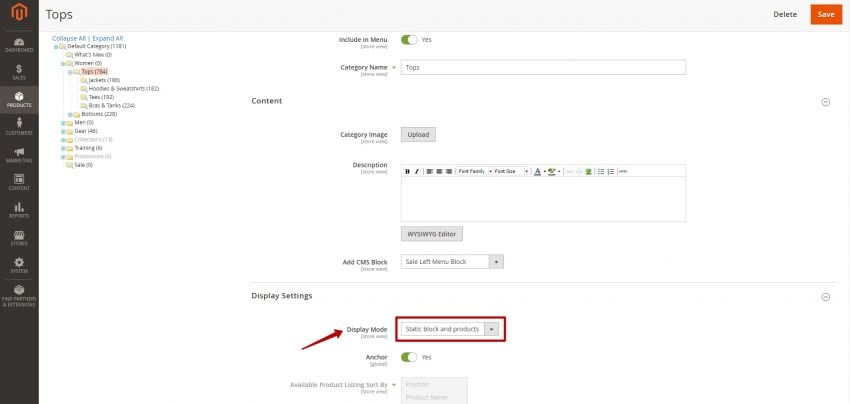 How to Add Static Block to Category Page in Magento 2 Adding a Static Block to a Category Page in Magento 2_3