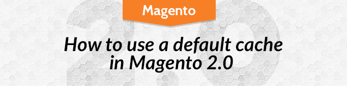 How to Use a Default Cache in Magento 2.0