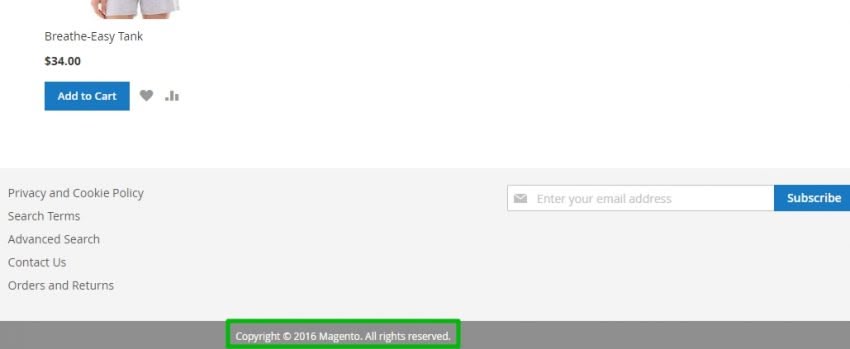 How to Update the Copyright Notice in Magento 2 1 850x349