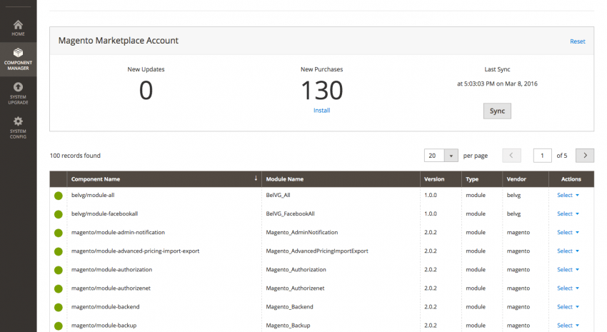 component manager