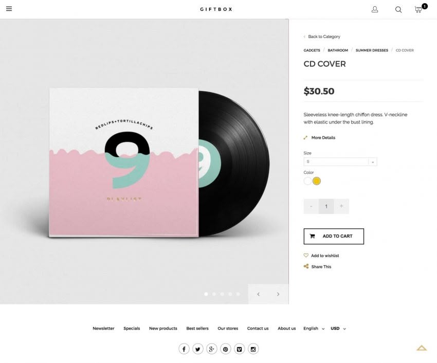 GIFTSHOP Prestashop 1.6 Responsive Template