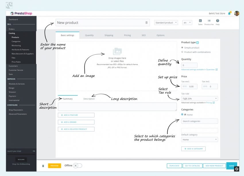 Walking Through Prestashop 1.7: Adding a New Product