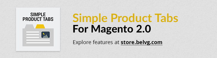 Big Day Release: Simple Product Tabs for Magento 2.0