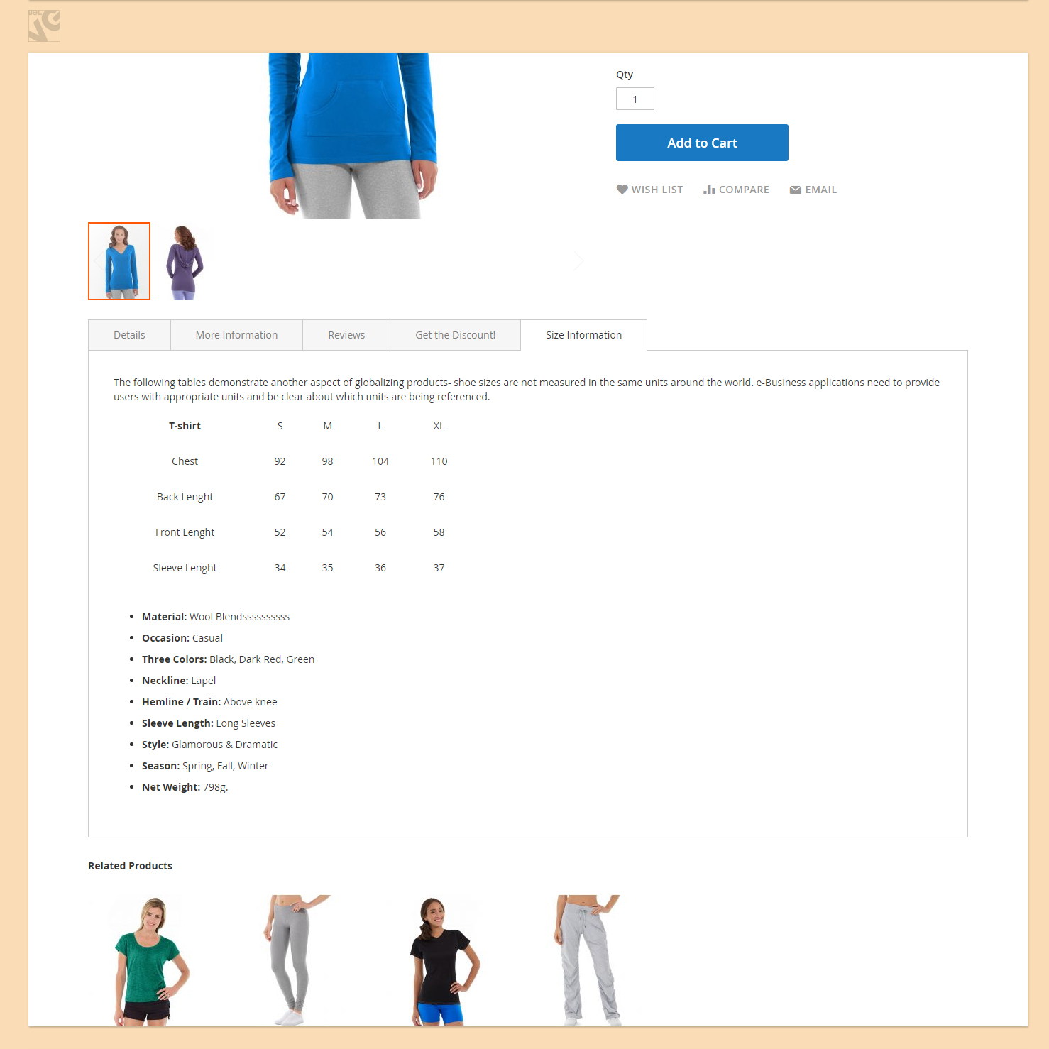 Simple Product Tabs for Magento 2.0
