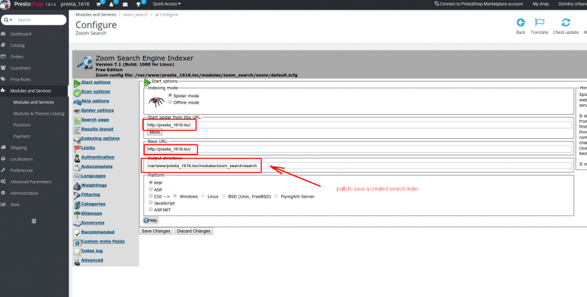 How to Integrate Zoom Search Engine into Prestashop