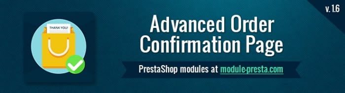 Big Day Release: Prestashop Advanced Order Confirmation Page