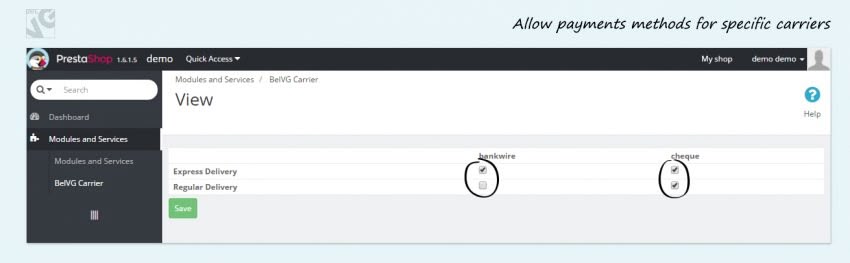 Big Day Release: Prestashop Payment Restriction by Carrier Payment Restriction by Carrier