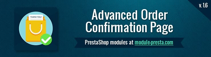 Big Day Release: Prestashop Advanced Order Confirmation Page