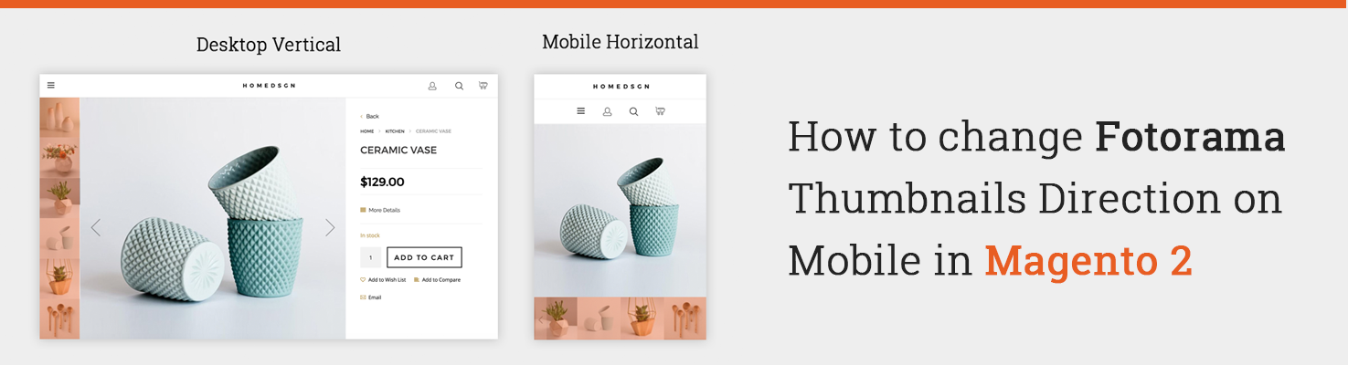 How To Change Fotorama Thumbnails Alignment on Mobile Devices in Magento 2