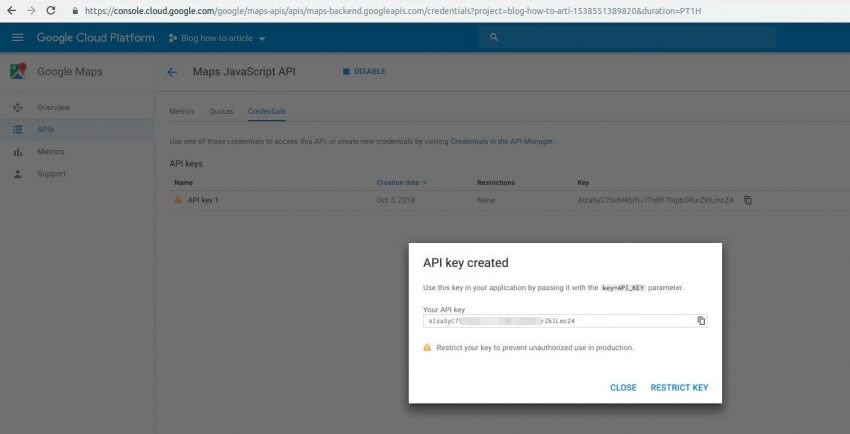 8 Google Maps API error 850x434