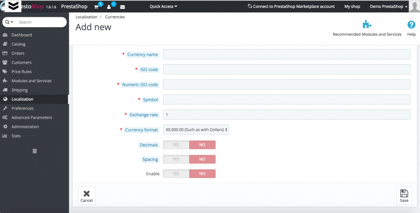 How to Setup Currencies in PrestaShop 1.6 How to Setup Currencies in PrestaShop 1.6